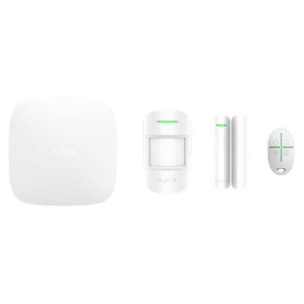 AJAX Hubkit Plus Alarm Gelişmiş Seti Beyaz